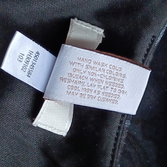 Chico's Sheath Dress Size 6 Blue Fade to Black Paisley - Picture 8 of 11